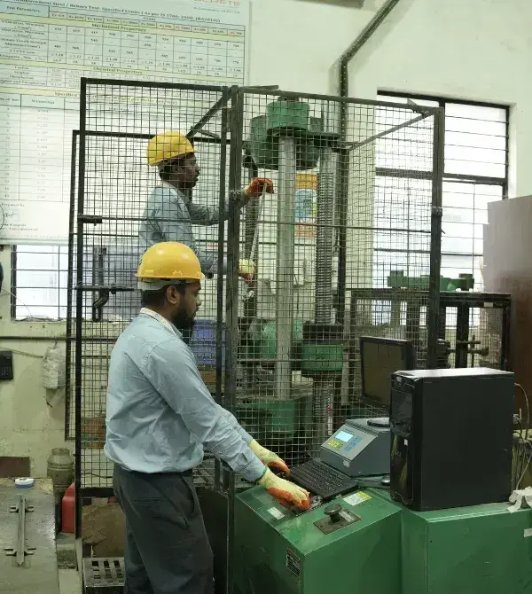 steel reinforcement testing