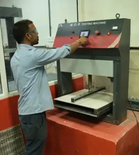 tile finishing material testing